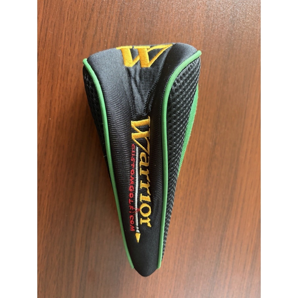 Warrior Custom Golf Rescue Hybrid Headcover Size Zip Green Black‎